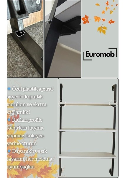 Duvara Monte Kitaplık, Raf (Meşe) fırsatları