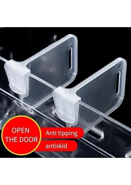 20 Adet Buzdolabı Raf Ayracı Raf Düzenleyici Yumurtalık Ayırıcı Şişe Kutu Bardak Ayracı indirimleri