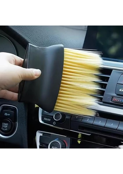 Oto Fırçası, Klima ve Torpido Temizlik Aleti, Araç Içi Derinlemesine Temizlik Güçlü Kıl Yapısı
