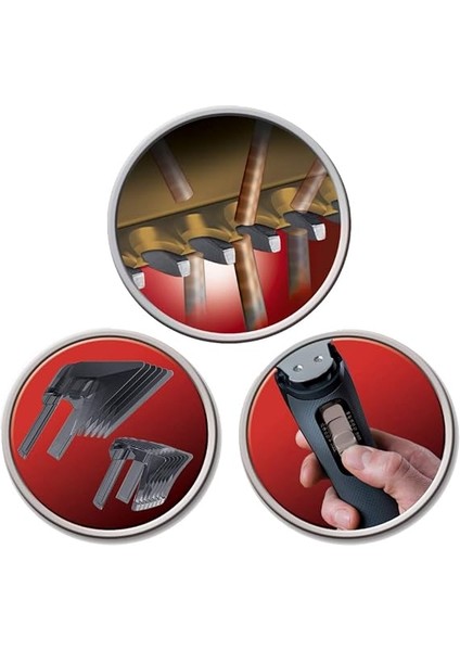 HC7130 Saç Kesme Makinesi (Led Şarj Kontrol Göstergesi, Titanyum Kaplamalı Bıçaklar, 17 Uzunluk Ayarı + 2 Tarak Eklentisi, Elektrikli/pille Çalışır) Saç/sakal Kesme Makinesi, Propower Titanium modelleri