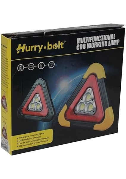 HB-7709 Solar Şarjlı Üçgen Reflektör Işıklı Ikaz Lambası fırsatları