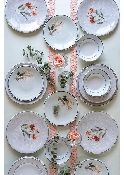 Porselen Zeugma 24 Parça 6 Kişilik Yemek Takımı 885699 modelleri