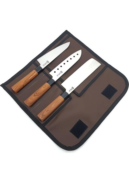 4 Parça Deri Çantalı Şef Bıçağı Bıçak Seti Hediyelik Bıçak modelleri