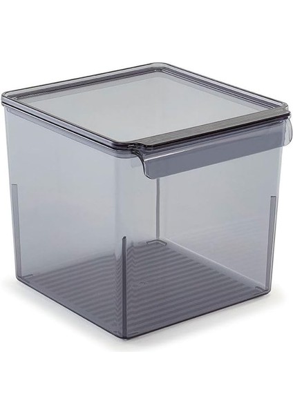 Kapaklı Banyo Mutfak Düzenleyici Şeffaf Siyah 165 * 178 * 160 mm M-E73-10-25