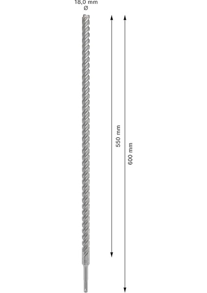 Sds Plus-5x Delme Ucu 18 x 550 x 600 mm modelleri