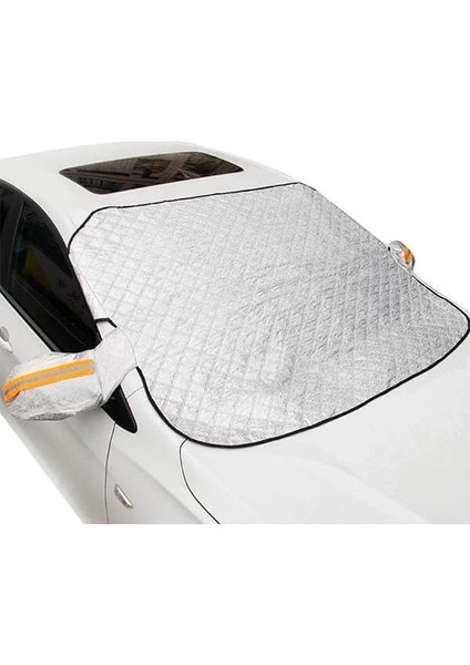 Oto Branda Araç Buz Kar Güneş Koruyucu Yarım Branda Araba Oto Kar Buz Önleyici Ön Cam Koruyucu