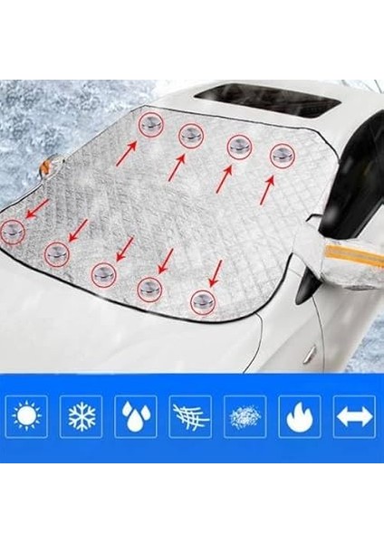 Oto Branda Araç Buz Kar Güneş Koruyucu Yarım Branda Araba Oto Kar Buz Önleyici Ön Cam Koruyucu modelleri