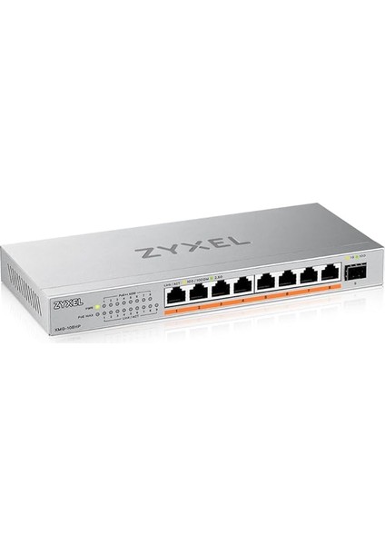 8-Port Poe 2.5g Multi-Gig Unmanaged Switch | 8 x Poe++ (60W) ile @ 100W | 1 x 10G Sfp+ | Masaüstü Veya Duvar Montajı [XMG-108HP]