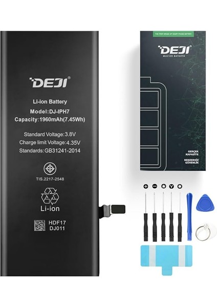 iPhone 7 ile Uyumlu Batarya Mucize Batarya Deji - Orijinal Mah Kapasite