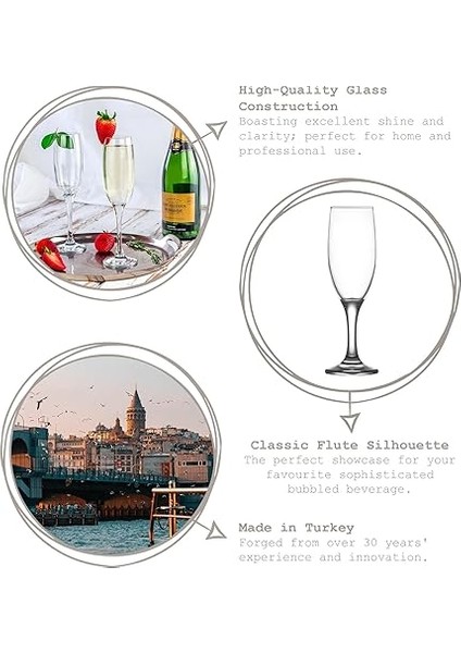 Misket 6'lı Şampanya Kadehi fiyatları