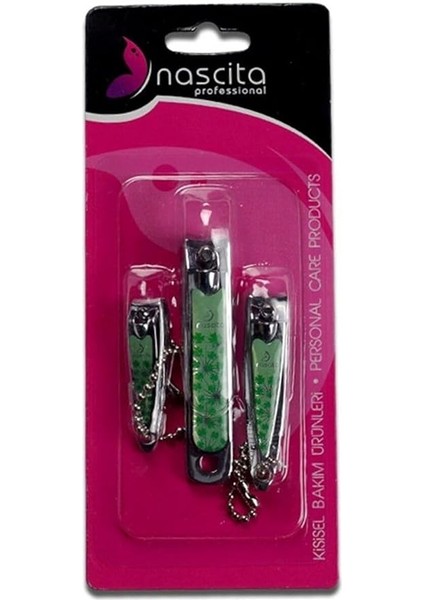 Desenli El Tırnak Makası Seti (3'lü)