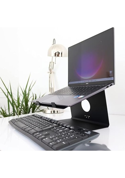 Metal Laptop Standı - Siyah - Laptop Yükseltici - Altlık - SLS1BL fırsatları