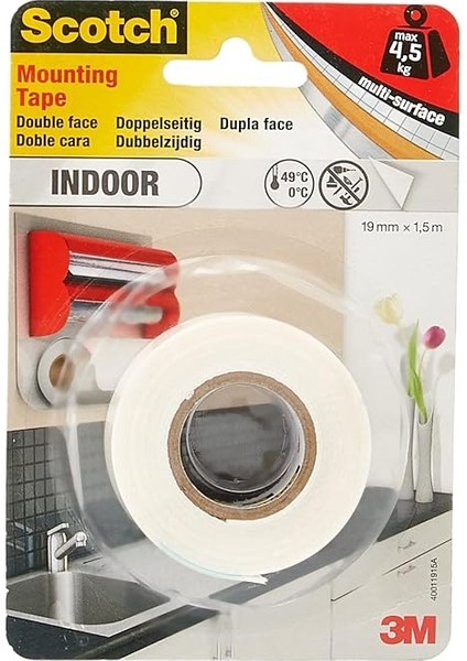 Fix Iç Montaj Bandı 4496G-1915-P, 19 mm x 1,5 M, 1 Rulo/paket (Ambalaj Farklı Olabilir)