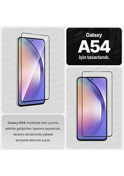 Samsung Galaxy A54 Için Ekstra Güçlü Tam Koruma Sağlayan 9h Sertliğinde Leke ve Parmak Izi Tutmayan Hd Görüntü Sağlayan Premium Ekran Koruyucu Kırılmaz Cam (Galaxy A54) modelleri