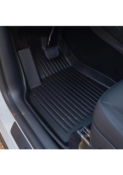 Set) Tesla Model Y Için T Parts Model Y 3D Havuzlu Paspas Seti, Tesla Model Y (2020-2024) Araç Içi 3'lü Set Paspas Takımı, Kaydırmaz Kırılmaz Tpe Malzeme fiyatları