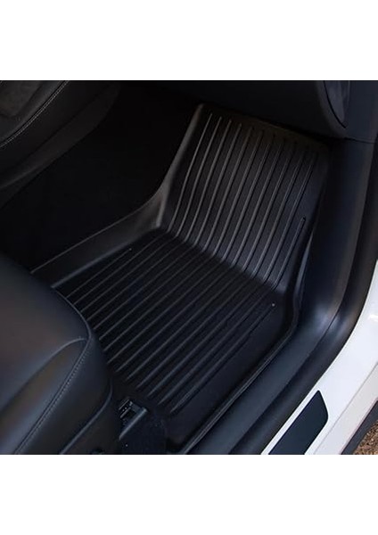 Set) Tesla Model Y Için T Parts Model Y 3D Havuzlu Paspas Seti, Tesla Model Y (2020-2024) Araç Içi 3'lü Set Paspas Takımı, Kaydırmaz Kırılmaz Tpe Malzeme modelleri