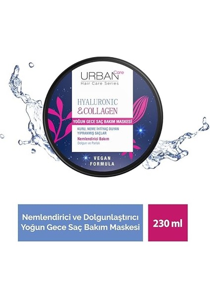 Care Hyaluronik Asit & Kolajen Kuru ve Cansız Saçlara Özel Yoğun Gece Saç Bakım Maskesi 230 Ml-Vegan fiyatları