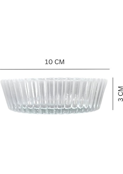 Adet Cam Kase Seti - Düz Çizgi Desenli Kahvaltılık, Çerezlik, Sunumluk ve Servis Kasesi, Dayanıklı Geniş Cam Kase Kahvaltı Sunumları Için Şık ve Pratik fiyatları