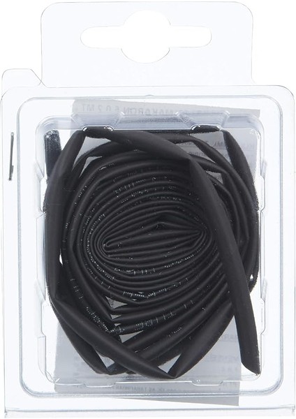 523593 Isi ile Daralan Makaron, Siyah, 4.8 Mm, 2 mt