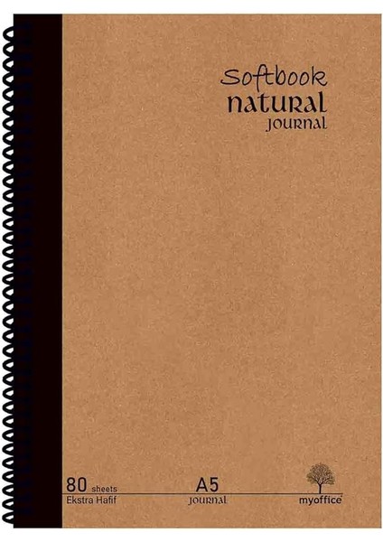 Journal A5 Spiralli Defter – Sert Kapak, 160 Sayfa, Kareli– Günlük, Ofis ve Hediye Kullanımı Için Not Defteri