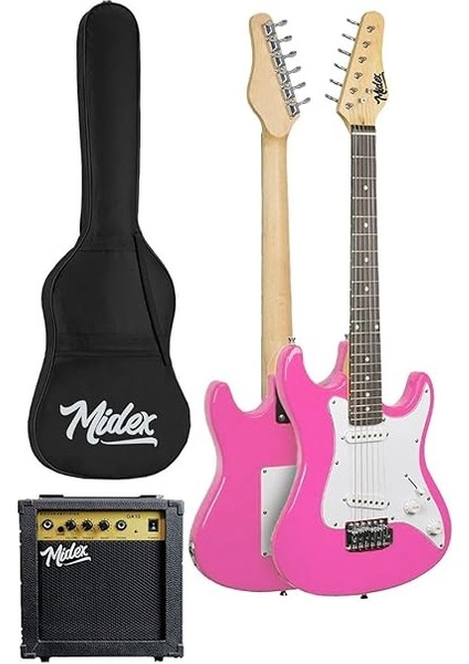 CEG-36PK 8-12 Yaş Çocuklar Için Amfili Full 3/4 36 Inç Elektro Gitar Seti Pembe fiyatları