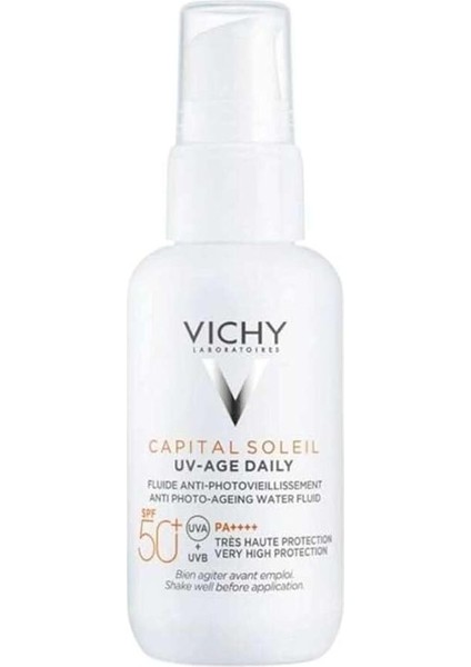 Capital Soleil Uv Age Daily SPF50 Foto Yaşlanma Karşıtı Güneş Kremi 40ML