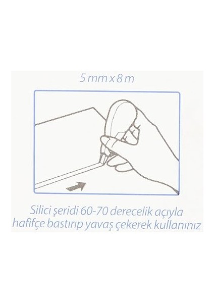 453 Şerit Silici, 5 mm x 8 M, Midi fırsatları