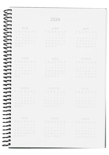 Color 2023 Spiralli Haftalık Ajanda, Yeşil, 17X24 modelleri