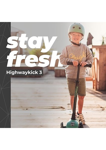 & Ride And Highwaykick 3 LED Tekerlekli Çocuk Er Yeşil 170301-96345 fiyatları