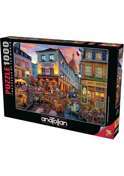 Puzzle - Cafe Montmartre / 1000 Parça Puzzle, #1177