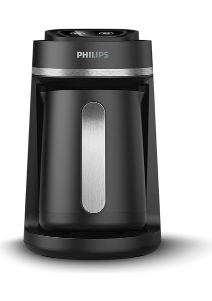 5000 Serisi Türk Kahvesi Makinesi, Közde Türk Kahvesi Pişirme Fonksiyonu, Kullanımı Kolay Dokunmatik Tuşlar, Siyah & Metal, HDA150/61