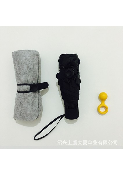 Kızlar Için Ultra Hafif Beş Katlı Güneş Şemsiyesi Taşınabilir Vinil Güneşlik Güneş Koruyucu Şemsiye (Yurt Dışından)