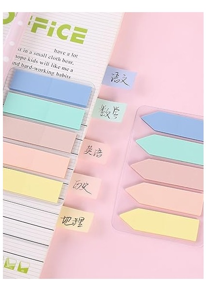 Sticky Notes Şeffaf Renkli Yapışkan Not Kağıtları Film Indeks (Renk 2) modelleri