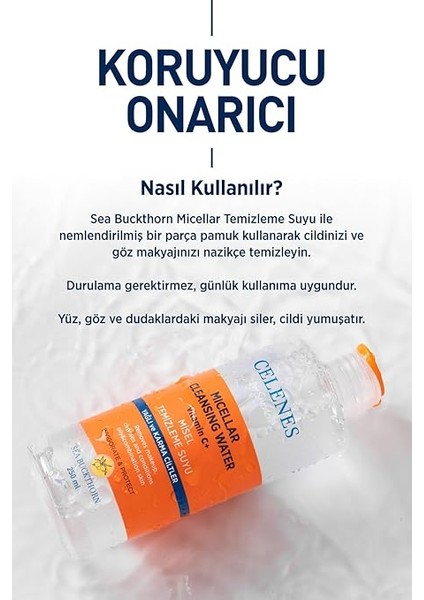 Sea Buckthorn Misel Temizleme Suyu Yağlı ve Karma Cıltler (250 Ml) indirimleri