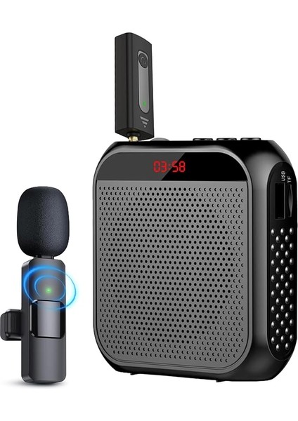 Kablosuz Yaka Mikrofonlu Ses Amplifikatörü, Sınıf Için Kişisel Öğretmen Mikrofonu, Taşınabilir Megafon Hoparlör Kulaklık Sistemi, Tur Rehberi/yoga Için Kablosuz Ses Amplifikatörü