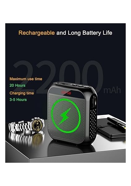 Kablosuz Yaka Mikrofonlu Ses Amplifikatörü, Sınıf Için Kişisel Öğretmen Mikrofonu, Taşınabilir Megafon Hoparlör Kulaklık Sistemi, Tur Rehberi/yoga Için Kablosuz Ses Amplifikatörü indirimleri