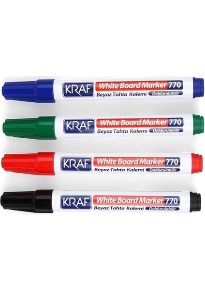 Beyaz Tahta Kalemi Doldurulabilir 770-4 4lü modelleri