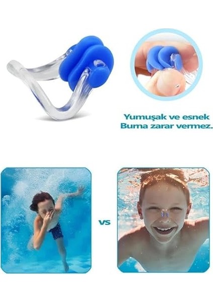 Burun Tıkacı Çocuk ve Yetişkinler Için Uyku Havuz Deniz Silikon Yıkanabilen Kulak Tıpası Seti fırsatları