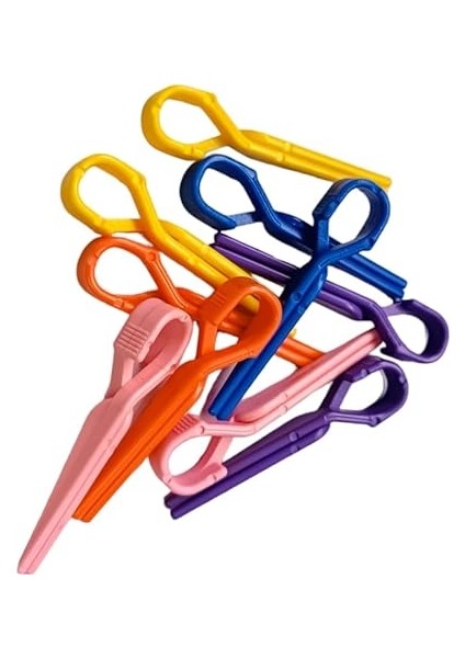 1215 Büyük Boy Bigudi 6lı + Saç Pensi 10LU (Cırtlı - Yapışkanlı Bigudi) Mor modelleri