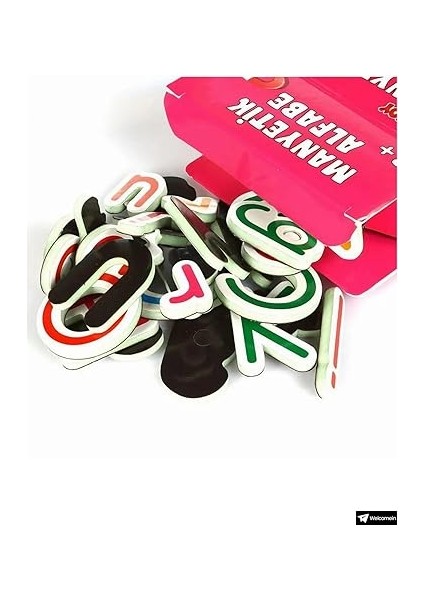 Manyetik Mıknatıslı Türkçe - Ingilizce Harfler ve Sayılar Eğitici Alfabe ve Sayı Magnet indirimleri