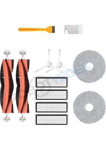 Dreame L10 L10S Ultra Uyumlu Yedek Fırça Hepa Mop Seti-12 Parça fiyatları