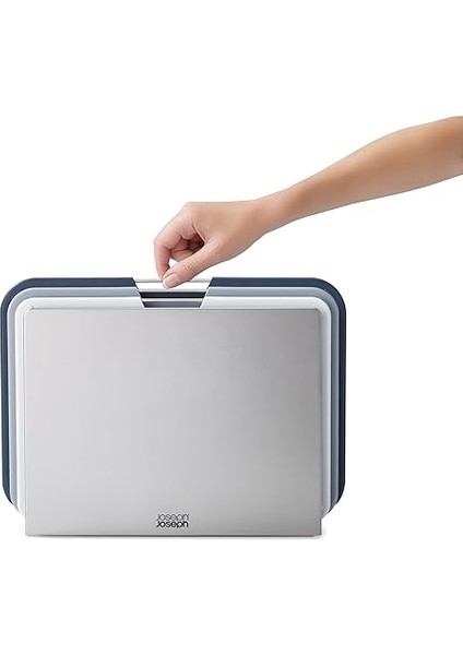 Joseph 60147 Nest Büyük 3'lü Kesme Tahtası Seti, Gri/mavi fiyatları