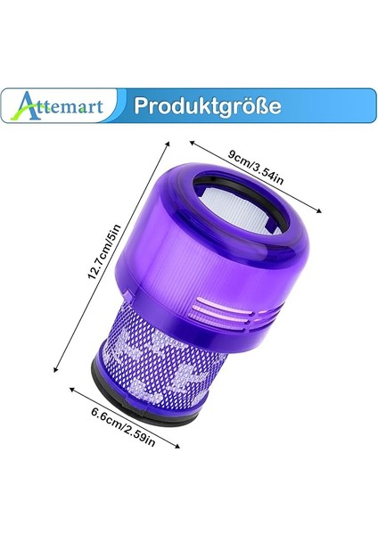 V15 V11 SV17 SV14 SV22 Elektrikli Süpürge Için Filtre, Yedek Parça Yedek Filtre V11 Absolute Extra Pro V15 Animal Torque Detect Drive Total Clean Dyson Için 970013-02 & 97001302 Yerine Geçin (2 modelleri