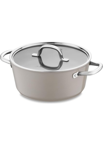 Swiss Crystal Bej Derin Tencere 24 cm fırsatları