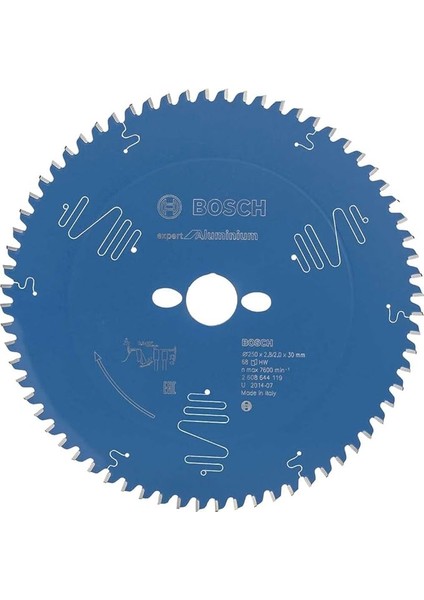 2608644118 Dairesel Testere Bıçağı Expert For Alüminyum, Mavi, 2608644119, 0 Watts, 0 Volts