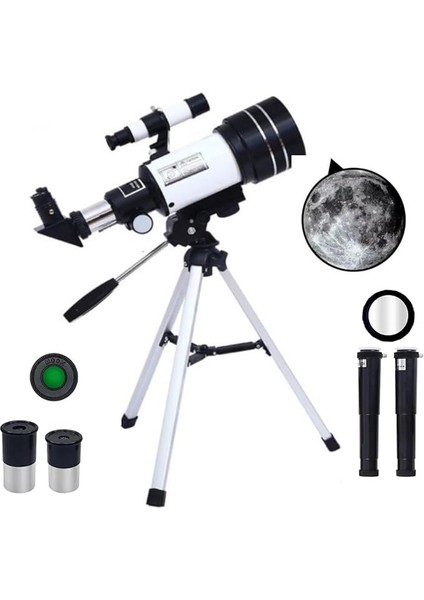 150X Yakınlaştırma Profesyonel Astronomik Yüksek Çözünürlüklü Monoklüler 150X Büyütme Teleskop