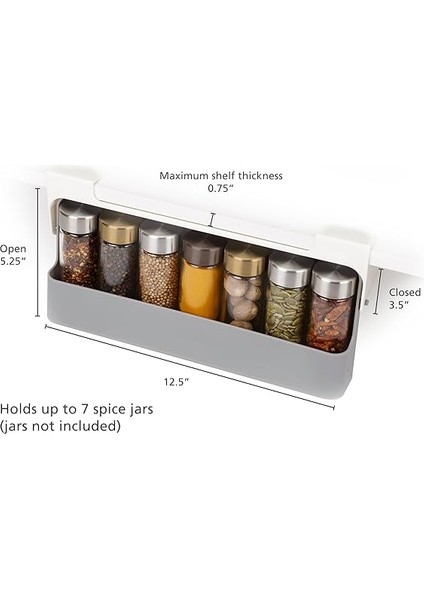 Joseph Cupboardstore Raf Altı Mutfak Düzenleyici, Gri modelleri