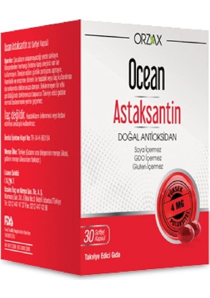 Astaksantin 30 Softjel Kapsül
