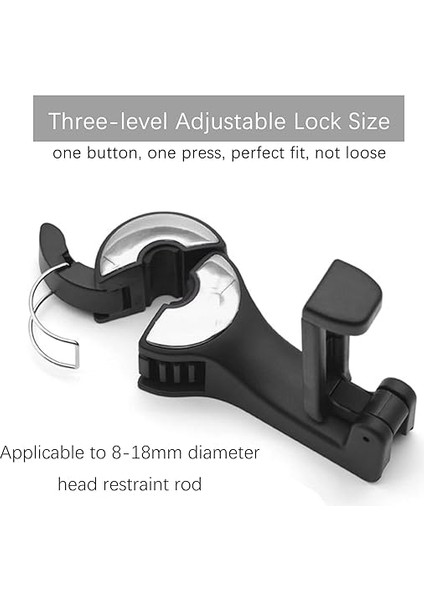 Araç Için Düzenleyici Kanca, Araç Baş Desteği Kancası, 2 Adet Baş Desteği Kancası, Araba, Çanta, Kanca, Cep Telefonu Tutuculu, Araba Kancası, Araç Askısı, Evrensel Araç Araç Koltuğu Kancası Tutucu fırsatları