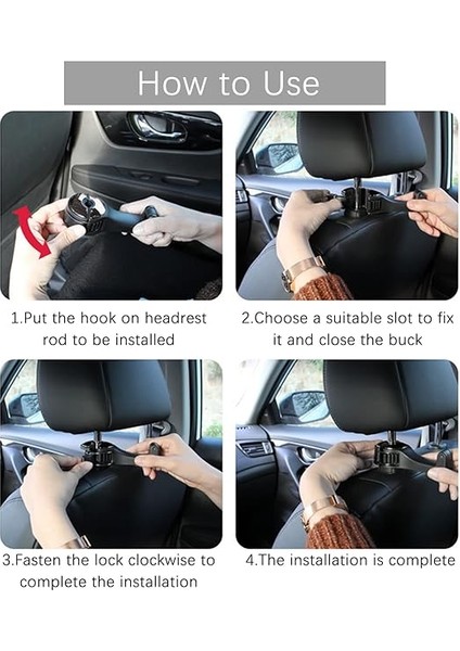 Araç Için Düzenleyici Kanca, Araç Baş Desteği Kancası, 2 Adet Baş Desteği Kancası, Araba, Çanta, Kanca, Cep Telefonu Tutuculu, Araba Kancası, Araç Askısı, Evrensel Araç Araç Koltuğu Kancası Tutucu indirimleri